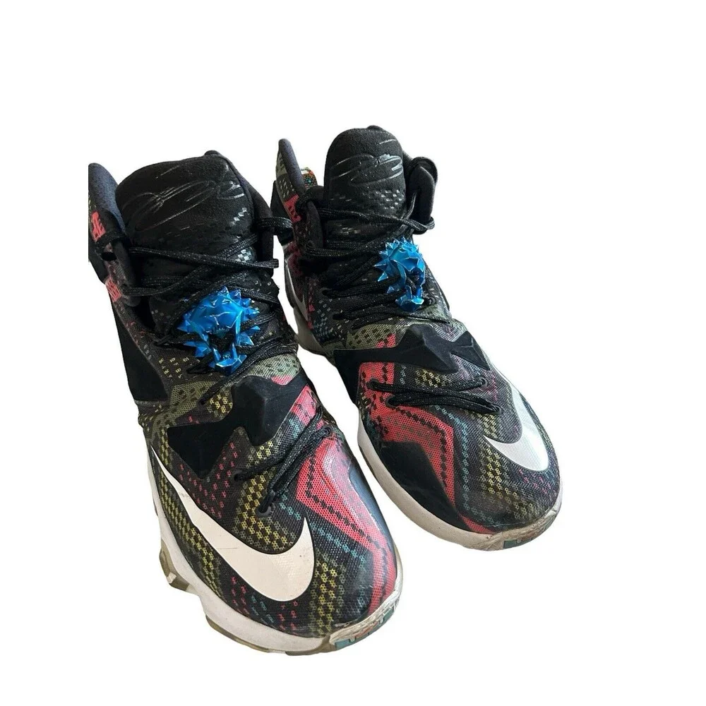 Nike LeBron 13 BHM 2016 Black History Month Multi Mesh Geometric Sneaker Mens 12